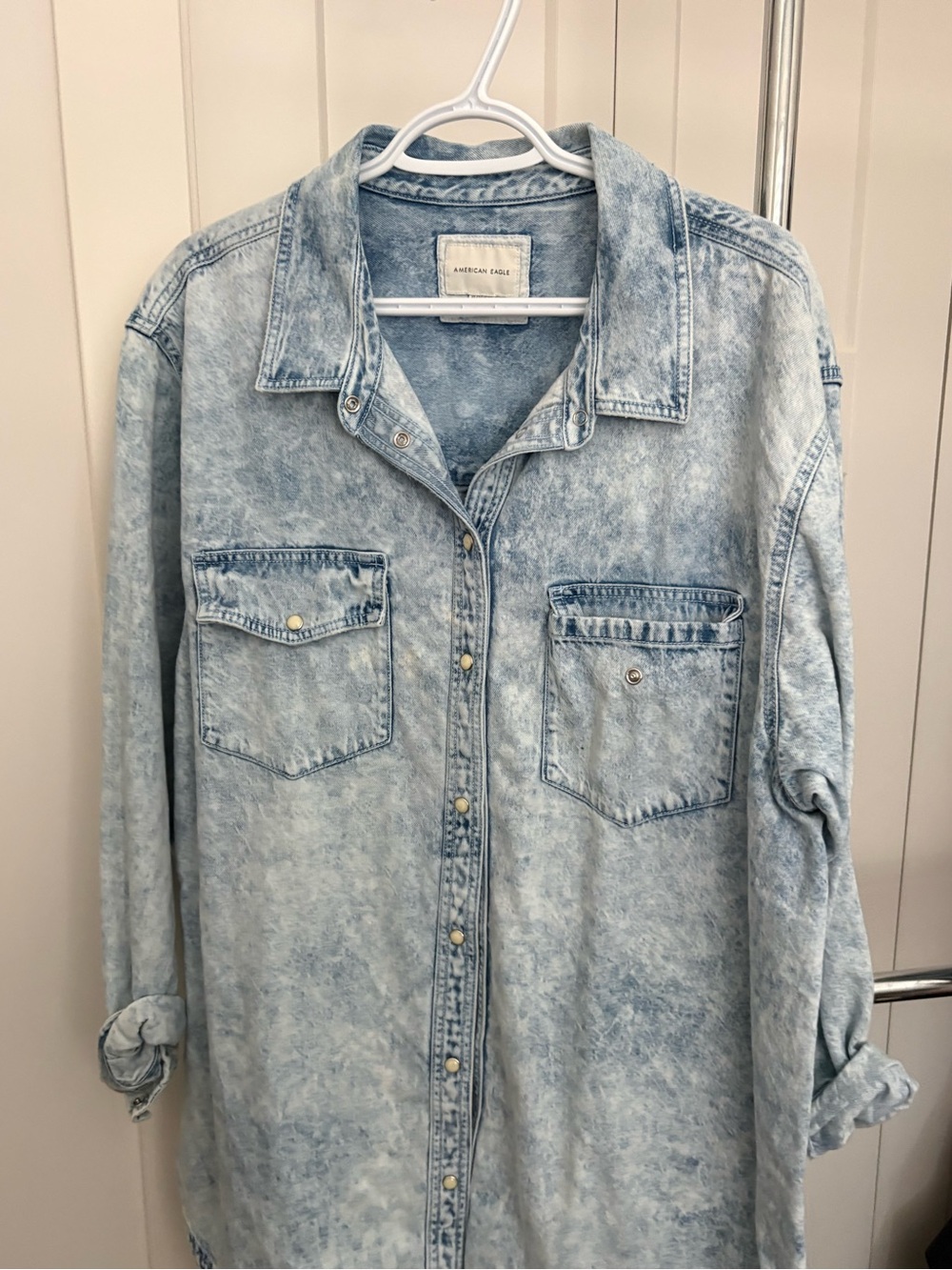 American Eagle Oversized Denim Shirt